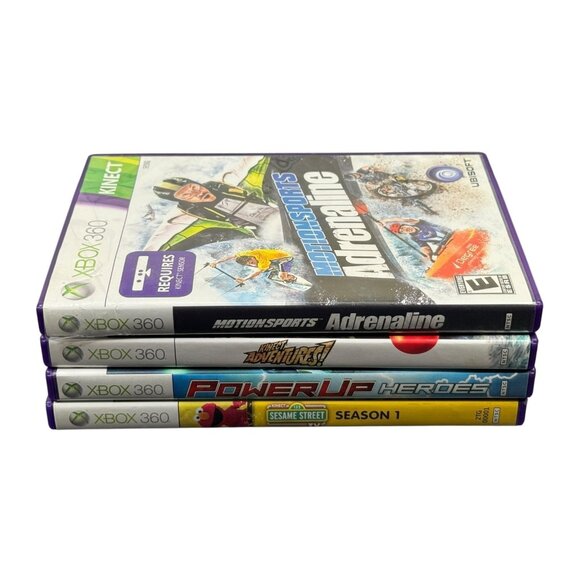Xbox 360 Kinect Games Lot Of 4 Adventures Powerup Heroes Motionsports Adrenaline - Picture 5 of 6